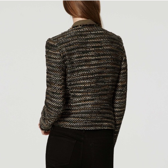 Ann Taylor Loft Draped Fringe Tweed Jacket Size 6 - Picture 8 of 8